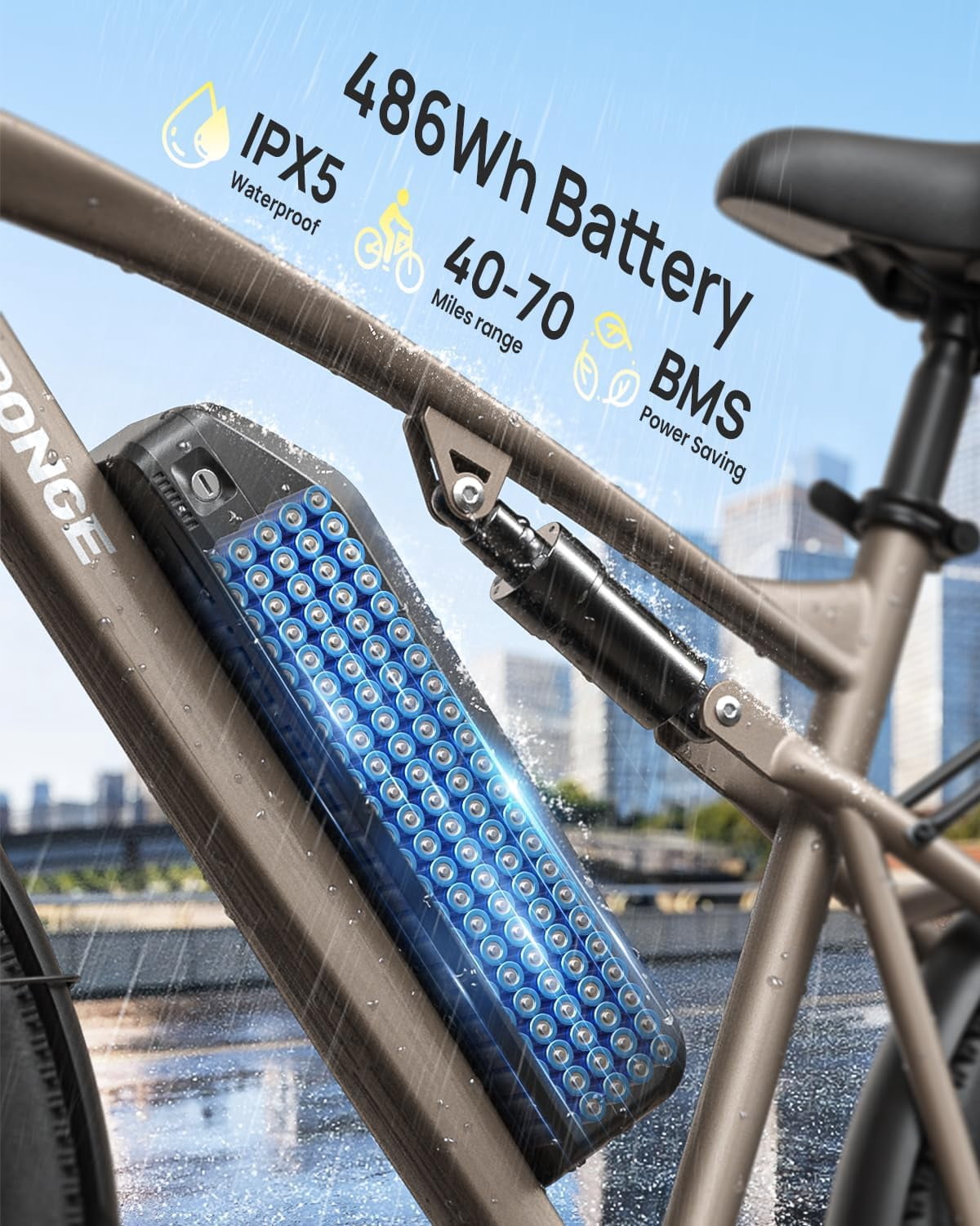 26" Electric Bikes for Adults 1000W Peak Motor up to 70 Miles Range 28 mph Max Speed Full Suspension Ebike 36V 13.5AH Removable Battery E-Mountain Bikes 7 Speed, Adjustable Handlebar, UL2849 by SGS