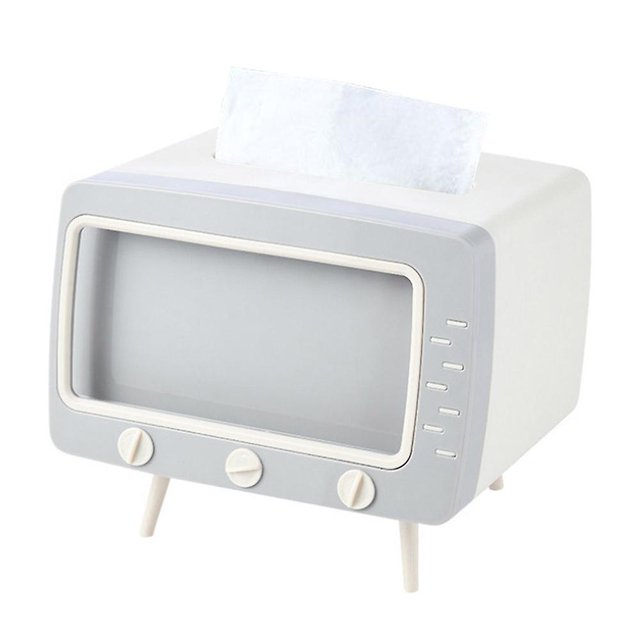 Caja de pañuelos multifuncional, cajón de Tv de escritorio creativo, soporte para teléfono móvil, caja de almacenamiento