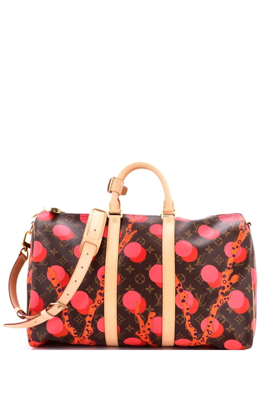 Pre-Owned Keepall Bandouliere Bag Limited Edition Monogram Ramages 45 By Rebag
