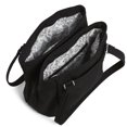 thumbnail image 4 of Vera Bradley Women's Microfiber Multi-Compartment Shoulder Bag Classic Black, 4 of 7
