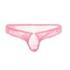 thumbnail image 1 of Gibobby Tangas de mujer sexy encaje Día de San Valentín Ropa interior de malla Calzoncillos de ropa interior para hombres Bikini floral caliente Encaje transparente Semi (Rosa, Talla única), 1 of 4