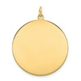 thumbnail image 1 of 10k Yellow Gold .013 Gauge Circular Engravable Disc Necklace Pendant Charm Round Plain, 1 of 6