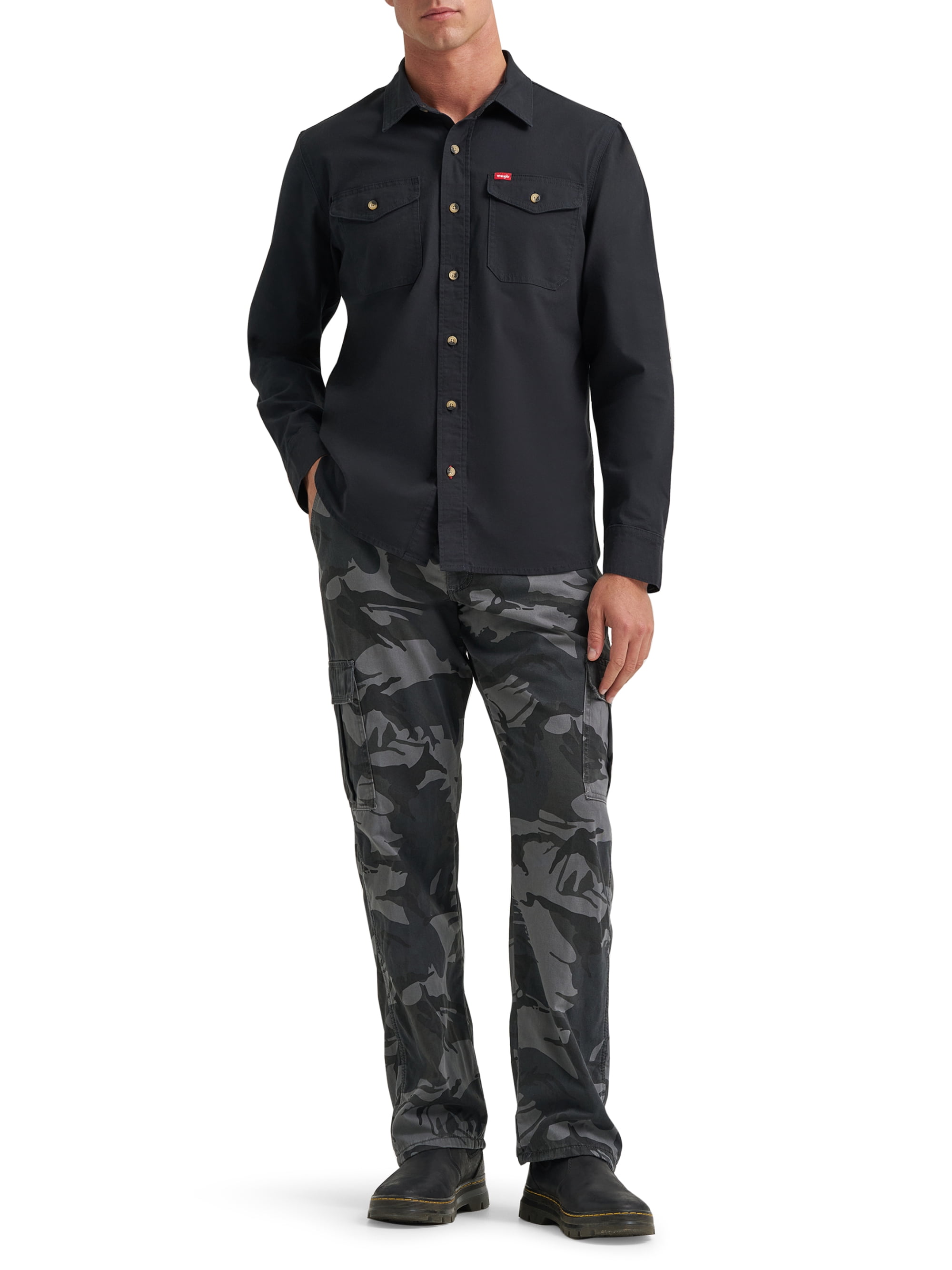 Wrangler Men's and Big Men's Relaxed Fit Fleece Lined Cargo Pant 29X30-48X30