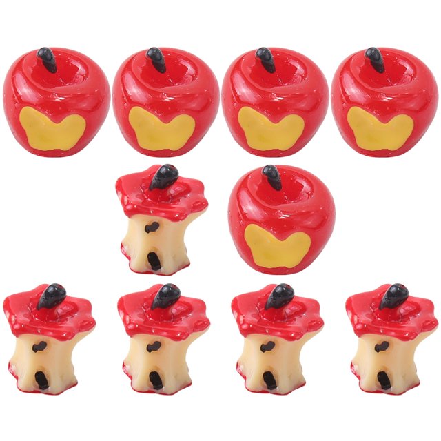 MasteelfCA 10 Pcs Mini Pommes en Résine Pommes Miniatures Modèle Bricolage Artisanat Fabrication Accessoires