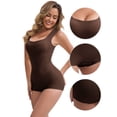 thumbnail image 3 of DARING DIVA Women's Shapewear Slimming Waist Tummy Control Body Suits Crotch XL Dark Brown, 3 of 6