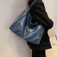 thumbnail image 2 of CHUMUD Women's Soft Leather Bucket Bag - Vintage Style Large Capacity Shoulder Bag with Snap Botton, Totes Work Bag for Commute Travell, 2 of 7