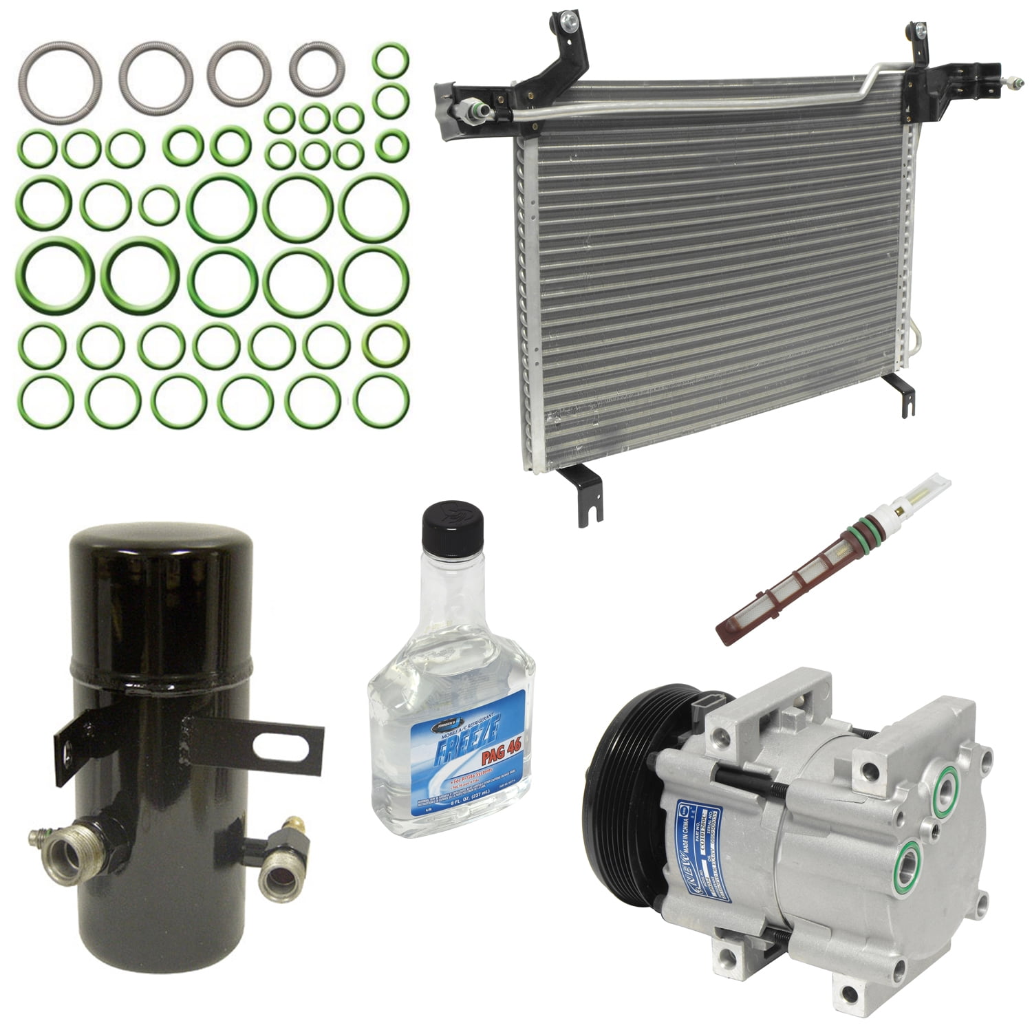 AC Condenser A//C Air Conditioning with Receiver Dryer for Ford F250 F350 Pickup