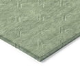 thumbnail image 5 of 9' X 12' Green And Beige Geometric Washable Indoor Outdoor Area Rug, 5 of 5