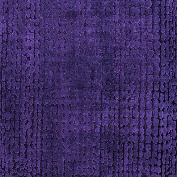 Ahgly Company Indoor Square Abstract Purple Modern Area Rugs, 3' Square
