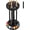 Black, variant on Pool Stick Holder Floor Stand - Round Billiard Cue Rack Pool Table Accessories Holds 8 Pool Cues, Wooden Freestanding Pool Cue Rack Billiards Table Stand for Game Room Billiard Room Decor(Mahogany)