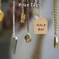 thumbnail image 6 of Monebena Price Tags with String Attached - 500PCS Gift Tags Kraft Paper Hang Tags for Labeling, Name Tags for Bags Clothes Jewelry Sale Tags String Tags for Pricing 1.4x1.8inch M01, 6 of 7