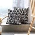 thumbnail image 6 of LALILO Throw Pillow Covers Floral Baroque Damask Black And White Cushion Cover 18" x 18", 2 Pack, 6 of 6