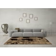 thumbnail image 3 of Ahgly Company Machine Washable Indoor Rectangle Abstract Brown Modern Area Rugs, 8' x 10', 3 of 4