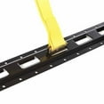 thumbnail image 3 of "20 E Track Ratcheting Straps Cargo TieDowns, 2 x 12 Heavy Duty Yellow Polyester Tie-Down Straps, Strong Ratchet, ETrack Spring Fittings, Tie Down Motorcycle, Trailer Load, by DC Cargo Mall (20)", 3 of 7