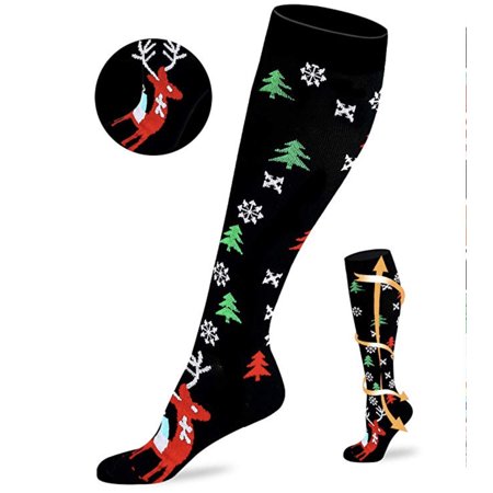 DNAKEN(5 pairs) Compression Socks for Women & Men Circulationis Best Support for Athletic Running,Hiking,Nursing socks for men diabetic socks for men