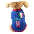 thumbnail image 2 of Camiseta de la Copa del Mundo para Perros, Chaleco de Verano para Perros, de Malla Linda y Vívida, Suave y Transpirable, para Perros, Cachorros, Azul Oscuro, 9 Italia, XL, 2 of 5