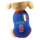 thumbnail image 2 of Camiseta de la Copa del Mundo para Perros, Chaleco de Verano para Perros, de Malla Linda y Vívida, Suave y Transpirable, para Perros, Cachorros, Azul Oscuro, 9 Italia, XXL, 2 of 5