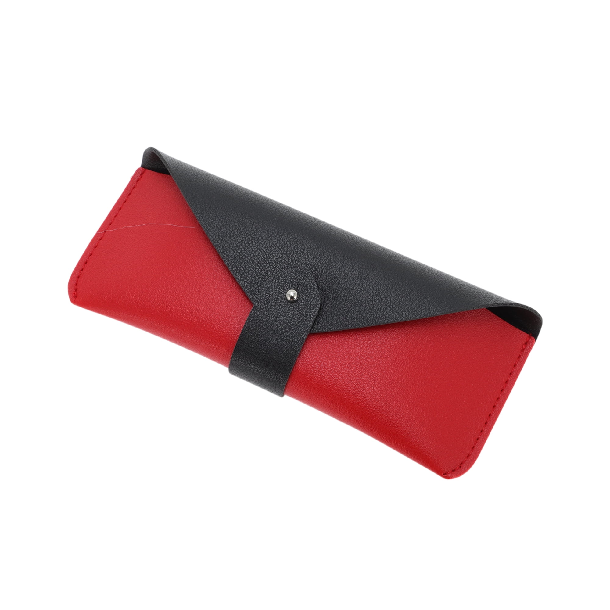 Unique Bargains Soft Eyeglasses Case Portable Eyeglasses Storage 1 Pc Red
