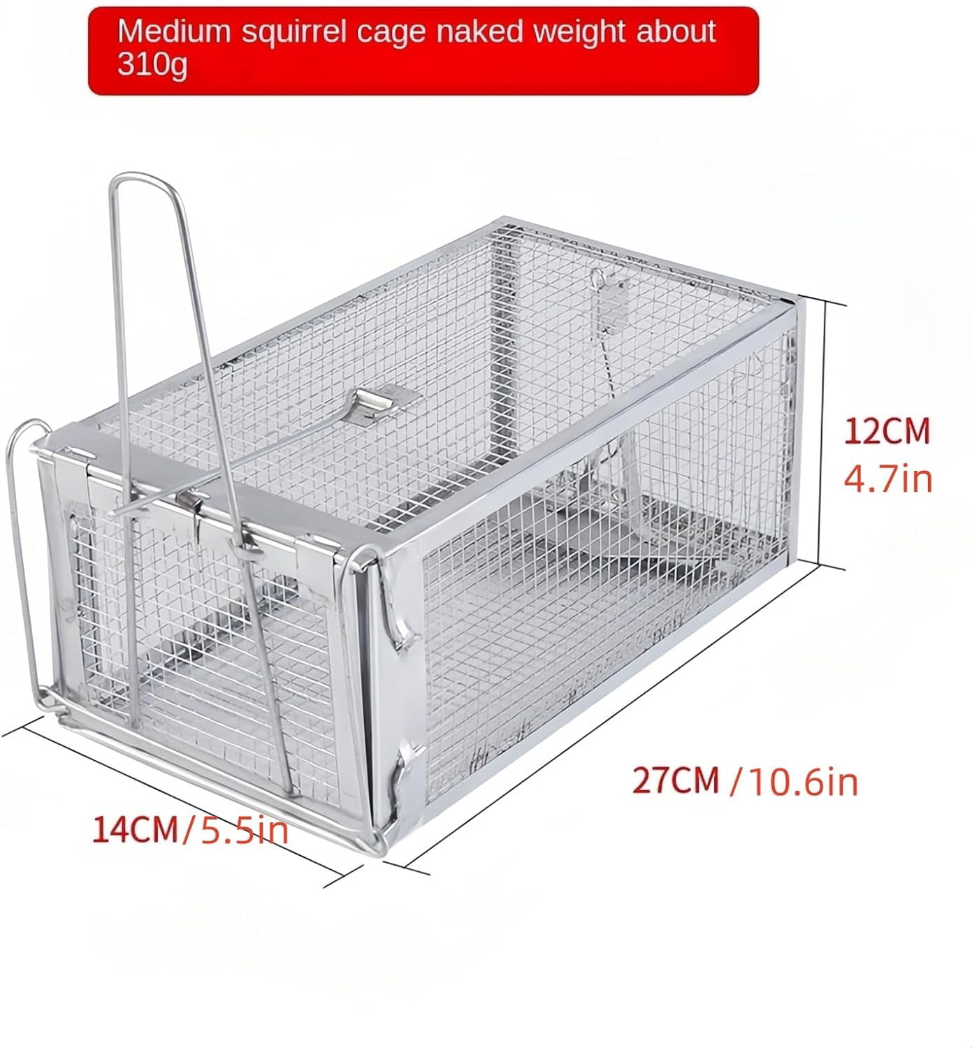 Chipmunk, Squirrel Trap Cages, Rat Trap That Works 2 Pack, Humane Mouse Trap for Home | Catch and Release | Reusable and Durable | No Kill Animal Trap | for Inside Home and Outdoor Use