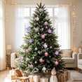 thumbnail image 4 of WWG Christmas Ball Ornaments, Plastic Christmas Tree Decorations, Hanging Holiday Ornament Set with Caps and Rope, Easy to Hang, Lightweight, for Indoor Christmas Tree, Home Decor, 4 of 9