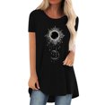 thumbnail image 1 of Pompotops Chemises Mode Décontractée pour Femmes Manches Courtes Tee-Shirt Ample Tunique Blouse, 1 of 4