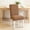 Brown_New#33857, variant on Dining Chair Cover with Elastic Hem, Washable Polyester Slipcover for Dining Room & Kitchen Chairs, Full Seat and Back Protection