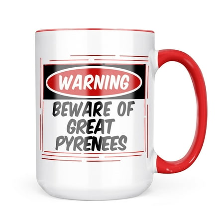 

Neonblond Beware of the Great Pyrenees Dog from France Spain Mug gift for Coffee Tea lovers