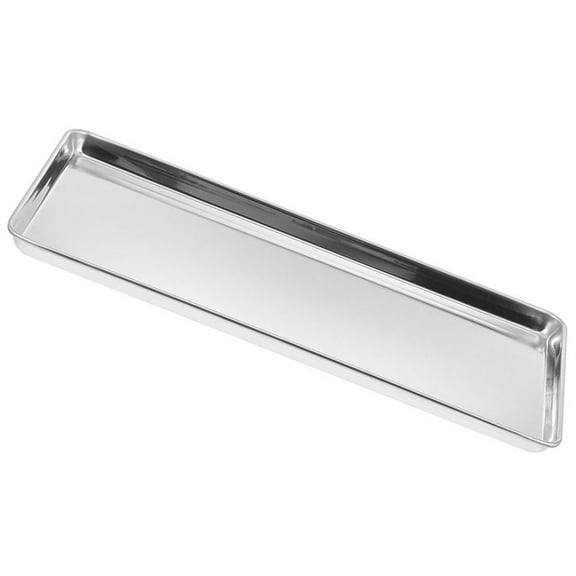 GAXIRE Stainless Steel Large Rectangle Steam Food Pan Flat Metal Tray Kitchen Cookware
