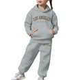 thumbnail image 7 of Toddler Outfits For Girls Sets Boys Long Sleeve Solid Warm Hoodie Pullover Tops Pants Kids Sweat Suit 6-12 Months 12-24 Months 2T 3T 4T 5T 6T 7T Gift Set 3-4 Years, 7 of 7