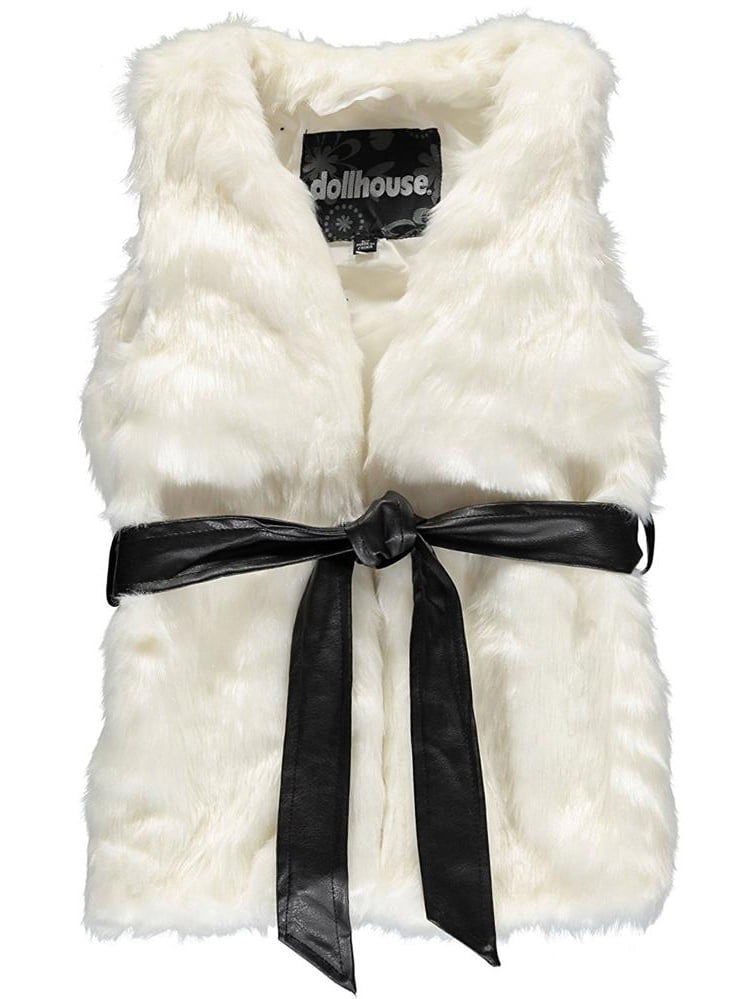 Dollhouse Girls 7-16 Belted Faux Fur 