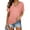 #1 Pink, variant on Womens T Shirts V Neck Short Sleeve Casual Loose Tees Tops for Women Clothes Side Shirring Basics Tshirts Pleated Tunics Solid Color Blue Size S