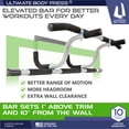 thumbnail image 5 of Ultimate Body Press XL Doorway Pull Up Bar with Elevated Bar & Adjustable Width, 5 of 7