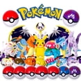 thumbnail image 2 of Juguete modelo de figura de acción de Pokémon Anime, deformación de Poke Ball, Pikachu, Charizard, Mewtwo, Eevee, Lucario, Greninja, caja Original, Authentique zhangyuxiang LED, 2 of 2