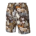thumbnail image 5 of Naloa Cut Cats Men's Beach Shorts, Surfing shorts, Swim trunks, Quick Dry Swim Trunks for Surfing Beach Fun - Large, 5 of 9