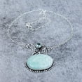 thumbnail image 2 of Amazonite, Blue Topaz Gemstone Handmade 925 Sterling Silver Necklace 18", 2 of 4