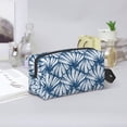 thumbnail image 6 of Uemuo Blue Shells Pattern Portable Toiletry Bags with Handle, Waterproof travel Make up Bags for Women, Large Capacity Travel Cosmetic Bags, 6 of 9