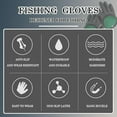 thumbnail image 4 of 2Pcs Fishing Gloves with Magnet Release - Professional Anti-Slip Catch Fish Gloves,Puncture Proof Ice Fishing Glove for Handling,Catching,Cleaning,Hunting,Fisherman Fishing Accessories Black, 4 of 5