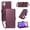 Purple, variant on Shiny Diamond Wallet Case for Samsung Galaxy A05, PU Leather TPU Flip Cover with Shoulder Strap Wrist Strap Card Slots Cash Pocket Magnetic Clasp Kickstand Protective Folio Phone Case, Beige
