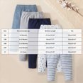 thumbnail image 3 of KPOPLK Toddler Boys 5 Pack Leggings Elastic Waist Stripe Star Print Cotton Base Layer Pants for Infant 9 12 18Months 2T 3T,Size 12-18 Months, 3 of 7