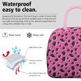 thumbnail image 3 of Insulated Lunch Bag for Women, Floral Print Oxford Fabric Lunch Box, Leakproof Thermal Cooler Tote for Work, School & Picnic, Leopard Animal Print, 3 of 5