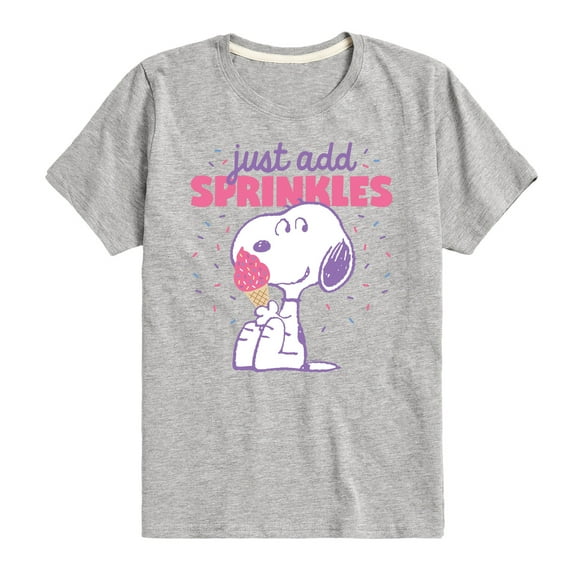 Peanuts - Just Add Sprinkles - Youth Short Sleeve Tee