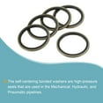 thumbnail image 5 of Uxcell M33 41.5x33x2mm Carbon Steel Nitrile Rubber Bonded Sealing Washers, 10 Pack, 5 of 5
