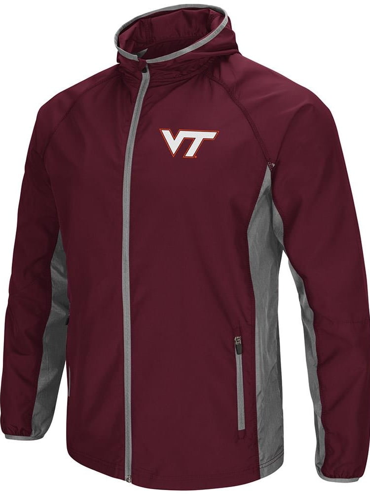 Mens Virginia Tech Hokies Full Zip Hooded Jacket by Colosseum