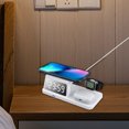 thumbnail image 7 of Staron under $5! Wireless Charging Station, 15W Fast Charger with Digital Alarm Clock, Multi-Device Charging Stand for Phones Watches, 7 of 7