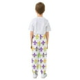 thumbnail image 3 of joogoo Mardi Gras Flower Boys' Sweatpants Jogger Pants 7-8Y, 3 of 8