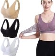 thumbnail image 1 of 3pcs Tourmaline Shaping & Powerful Lifting Bra, Tourmaline Shaping Wireless Bra, Front Cross Side Buckle Lace Lifting BraL, 1 of 5