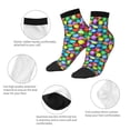 thumbnail image 6 of Bingfone Colorful Easter Eggs1 Design Patterned Men'S Women'S Casual Cotton Socks, 6 of 9