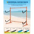 thumbnail image 4 of EDTara Support de Rangement pour Kayak, Support Robuste pour 2 Kayaks, Support Autoportant Ajustable Conçu pour le Rangement Intérieur et Extérieur pour Garder Vos Kayaks en Sécurité, 4 of 6