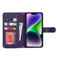 thumbnail image 4 of Feishell Compatible with for iPhone 14 Wallet Case Crossbody, Zipper Phone Case with RFID Blocking Card Holder Wrist Strap Leather Purse Gift for Women For iPhone 14, Purple, 4 of 5