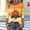 C_ Orange, variant on Mwjwdo Womens 3/4 Sleeve Splash Striped Printed Dressy Casual Henley Round Neck Relaxed Fit Tunic Tops Fall Shirts
